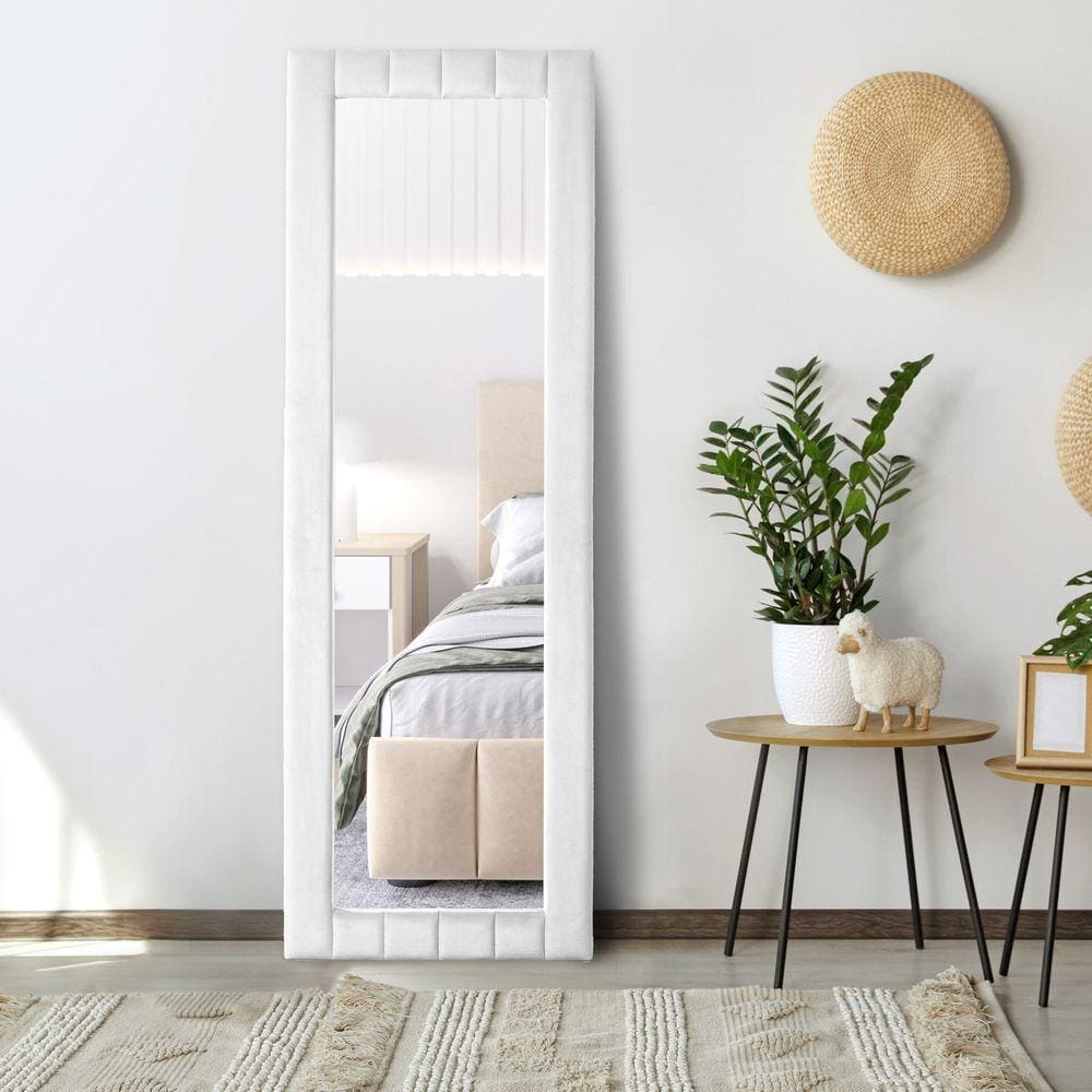 Espelho Decorativo Retangular Uvaia CabeCasa MadeiraMadeira Branco