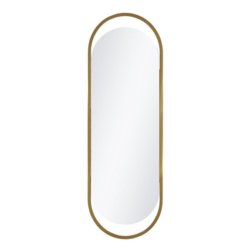Espelho Decorativo Oblongo 153x53cm Glam In House Decor Dourado