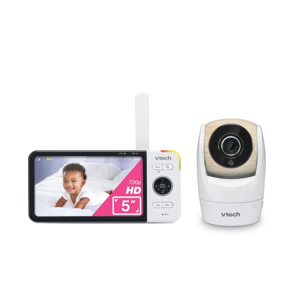 Monitor de bebê VTech VM928HD, tela HD 720p de 5 polegadas