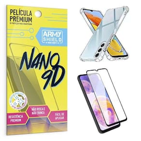 Kit Capinha Samsung M14 5G 6.6 + Película Indestrutível 9D
