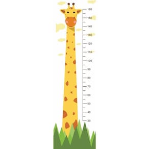 Adesivo Régua De Altura Crescimento Infantil Girafa