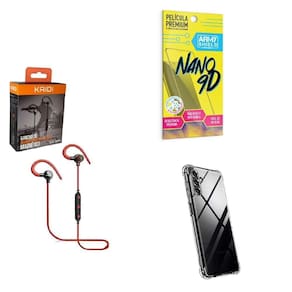 Capa Samsung A04 S Fone Bluetooth E Película De Cerâmica 9D