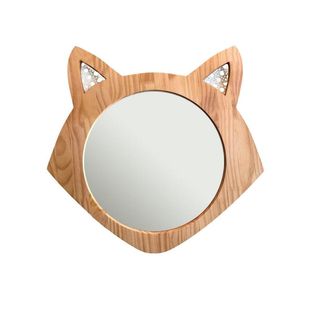 Espelho Decorativo Infantil 43x44cm Raposa Pinus