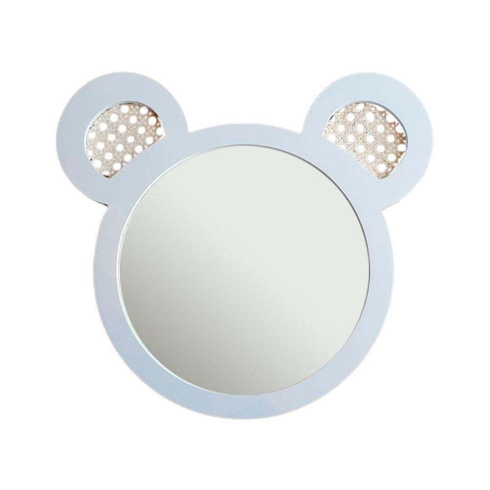 Espelho Decorativo Infantil 43x44cm Urso In House Decor Branco