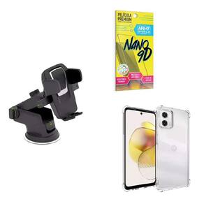 Capinha Moto G73 + Suporte Veicular Premium + Película 9D