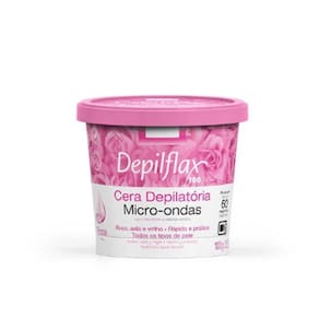 Cera Depilatória Depilflax Micro-Ondas Rosas 100g