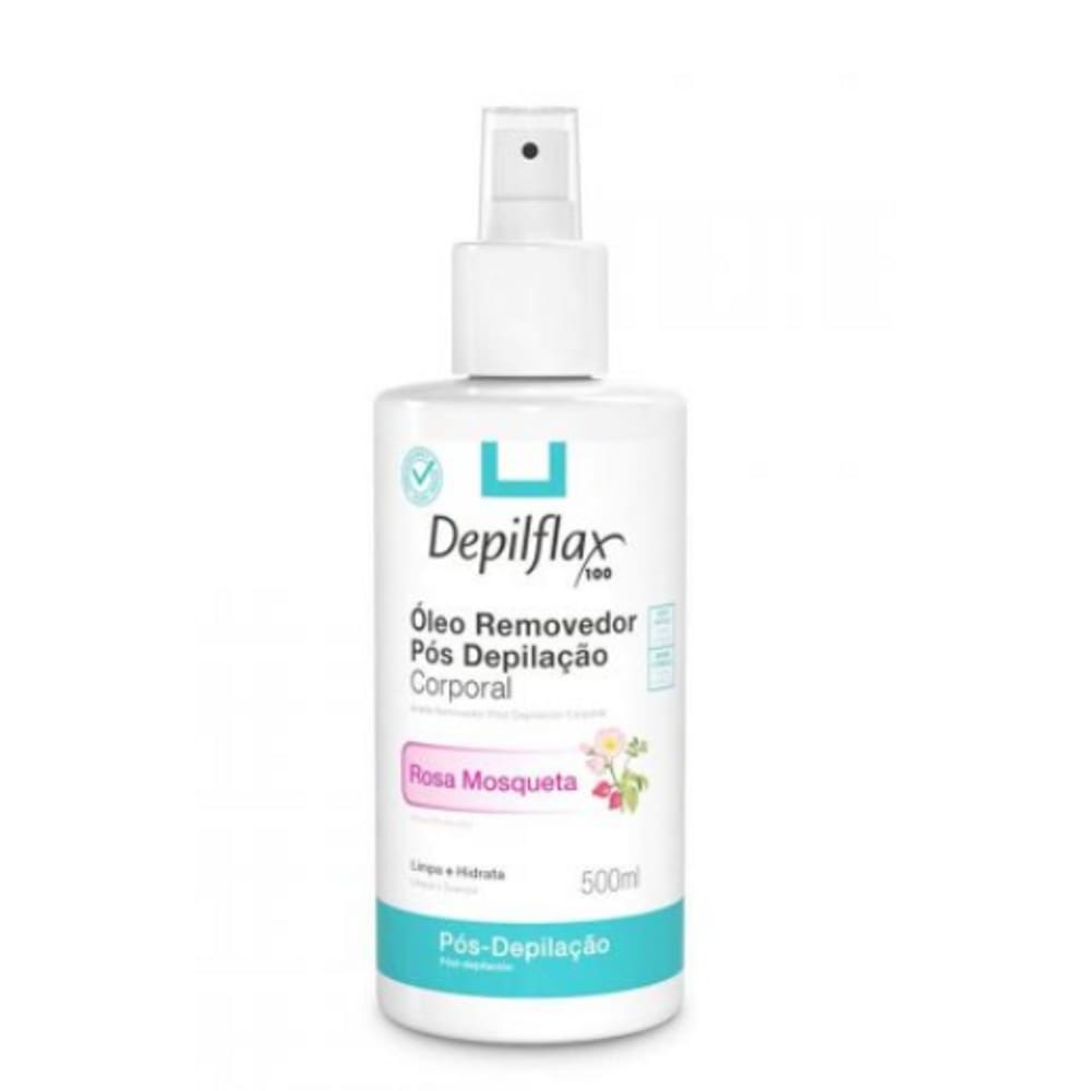 Oleo Depilflax Removedor Rosa Mosqueta Pos Depilacao 500ml