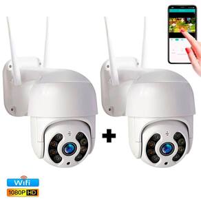 Kit 2 Câmeras Externa À Prova D`Água Full Hd Infravermelho