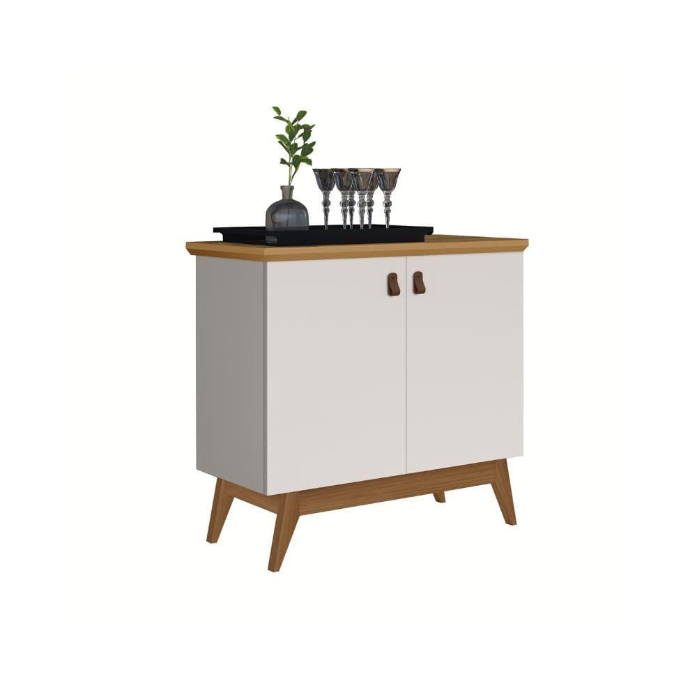 Buffet Absolut 2 Portas J&A Móveis Off White/Nature