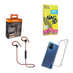 Kit Capinha Samsung S10 Lite Fone Bluetooth E Película 9D