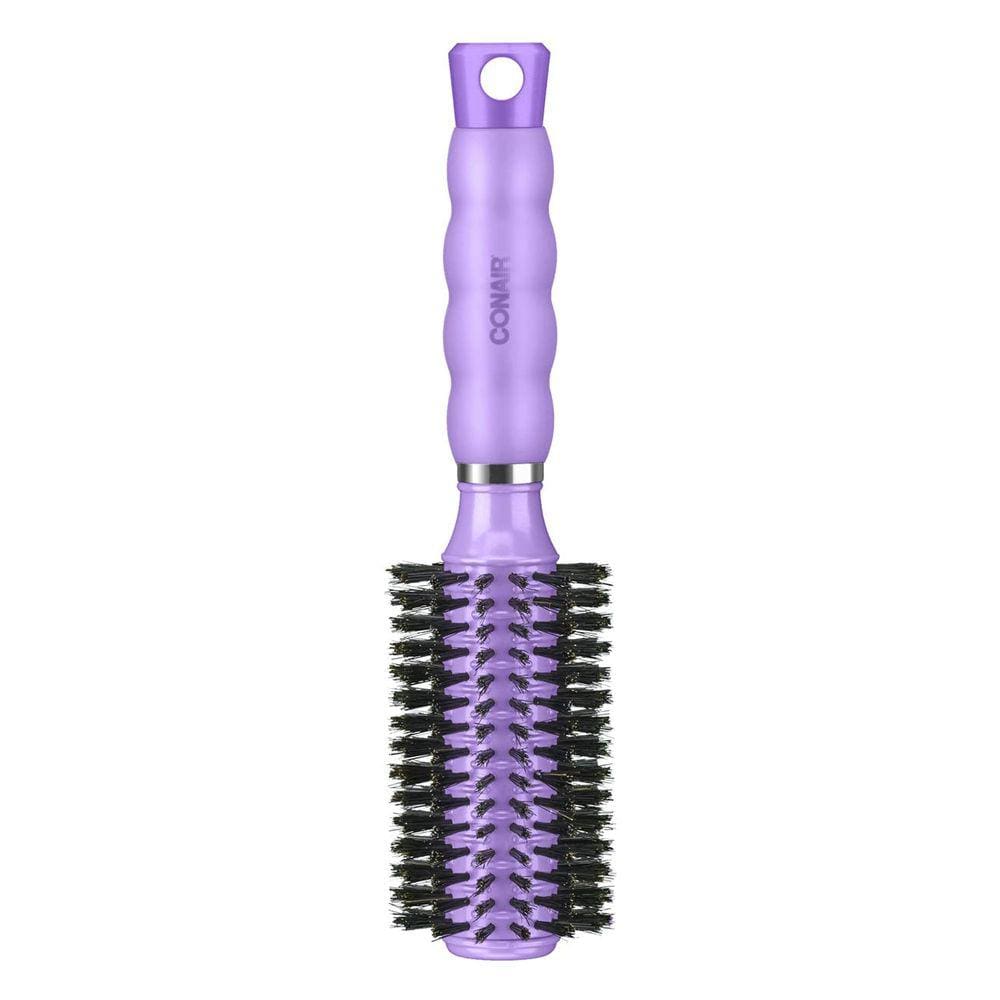 Escova de cabelo Conair Boar Bristle com Gel Grips Round Medium