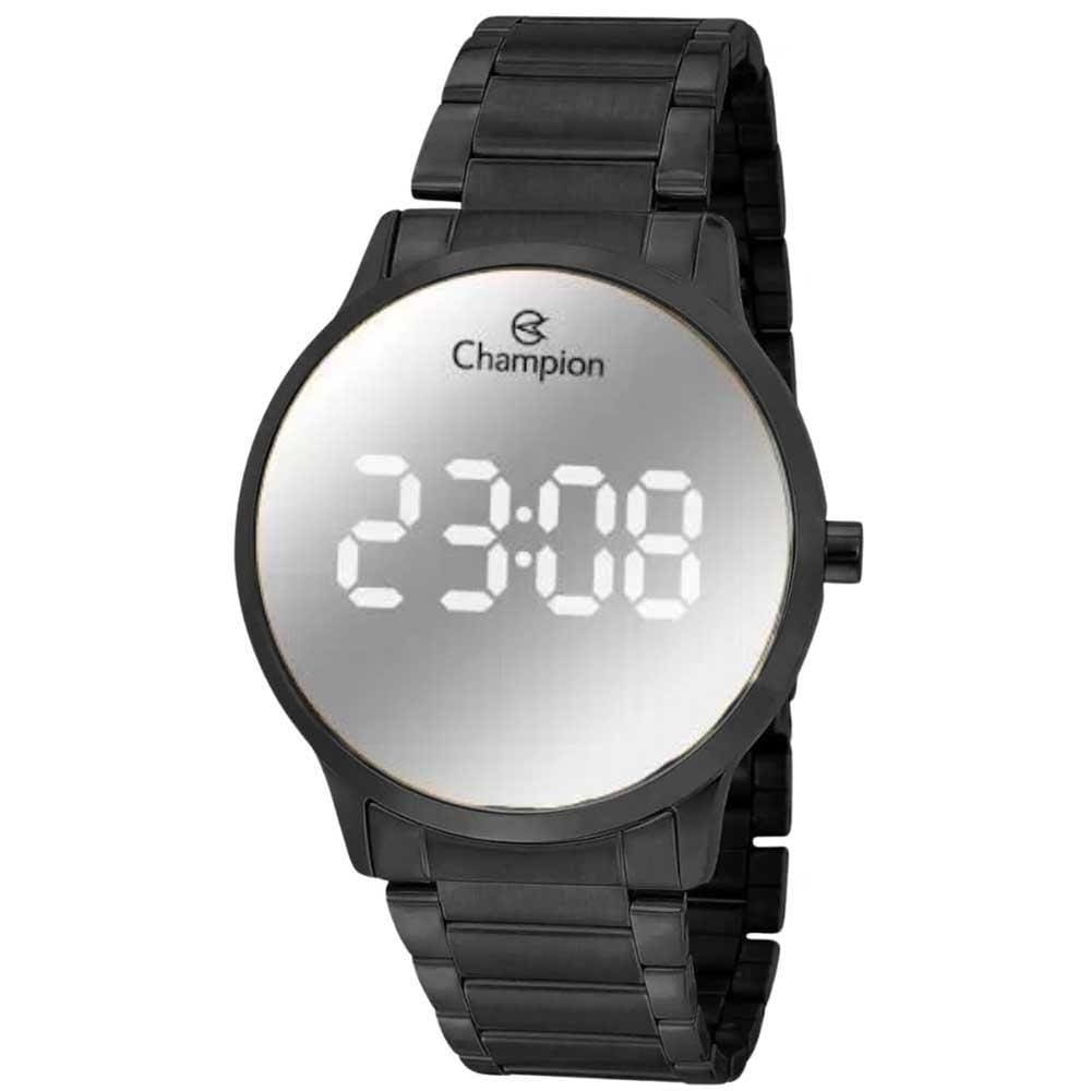 Relógio Feminino Champion Digital Espelhado Ch40142K Preto