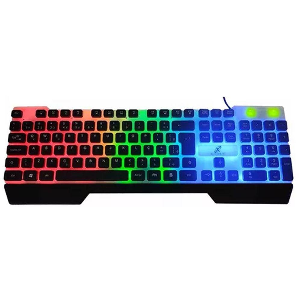 Teclado Gamer Semi Mecânico ABNT2 RGB Windows 95/98,ME,NT,XP