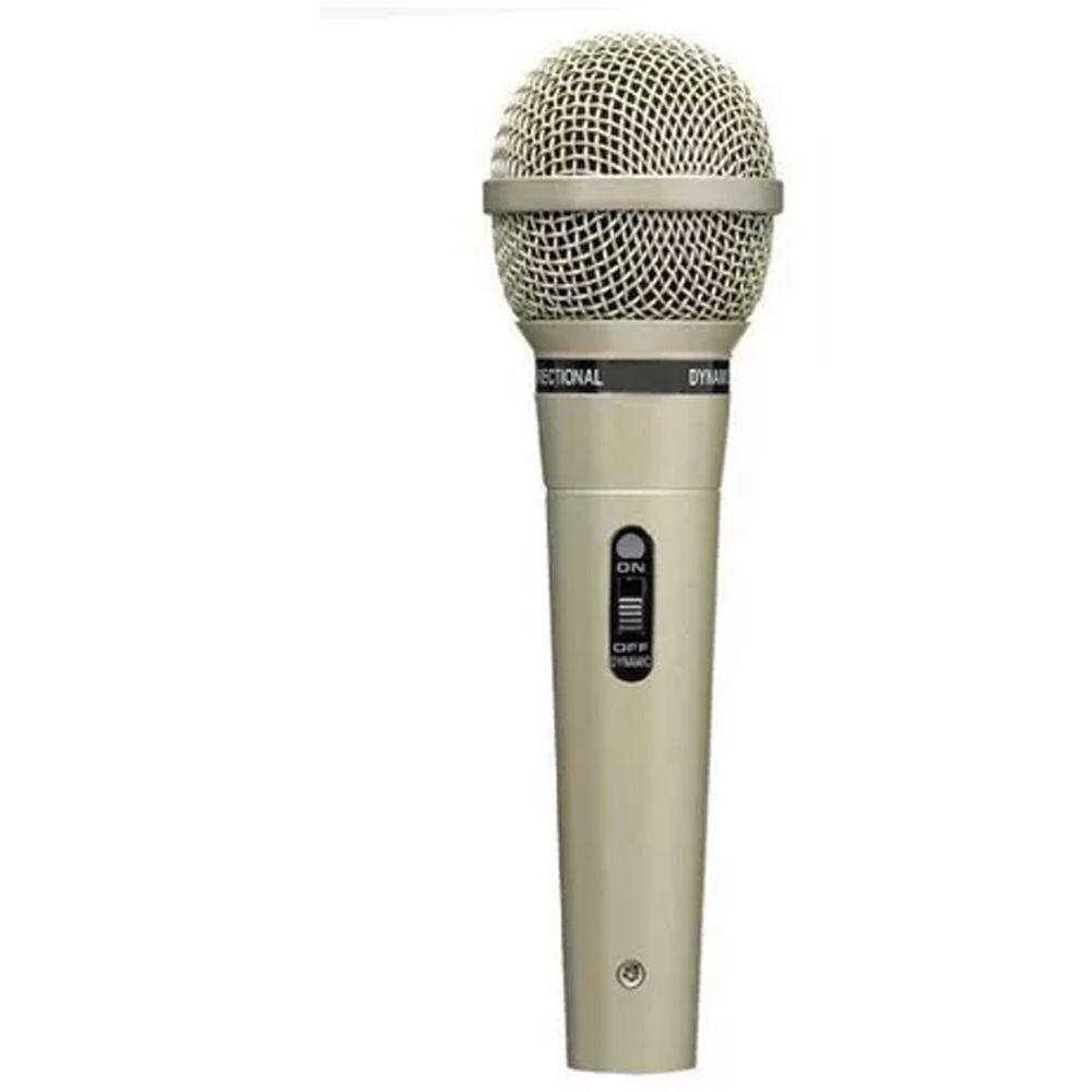 Microfone Profissional Dinâmico MXT M-515 Aúdio Champanhe