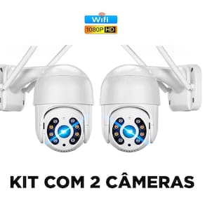 Kit 2 Câmeras Externa À Prova D`Água Full Hd Infravermelho