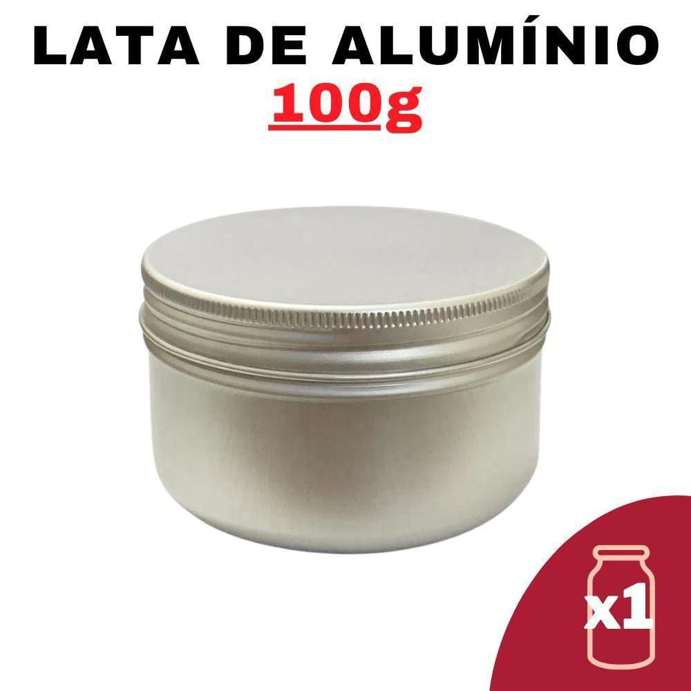 Kit Pote Lata Alumínio Multiuso Prata Vela, Creme,