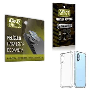 Película De Câmera E Tela Samsung A32 4G E Capinha Antishock