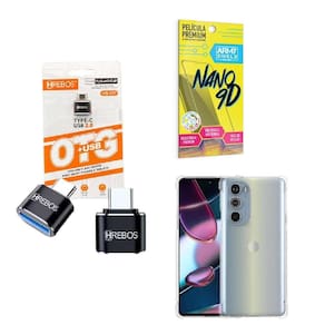 Kit Usb Para Tipo C + Capinha Motorola G32 + Película 9D
