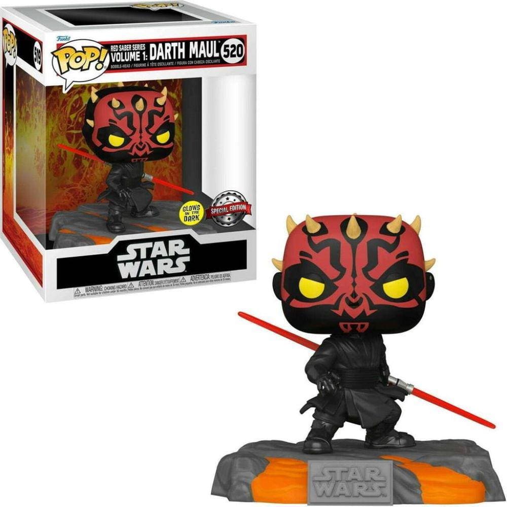 Funko Pop Star Wars Red Saber Darth Maul 520 Glows
