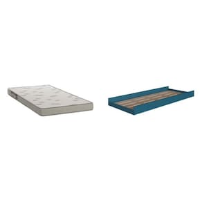 Cama Auxiliar para Beliche 1 Colchão Azul Secreto
