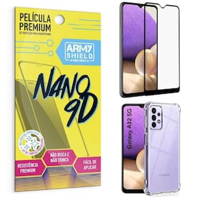 Capa Samsung A32 5G Anti Shock + Película Nano Cerâmica 9D