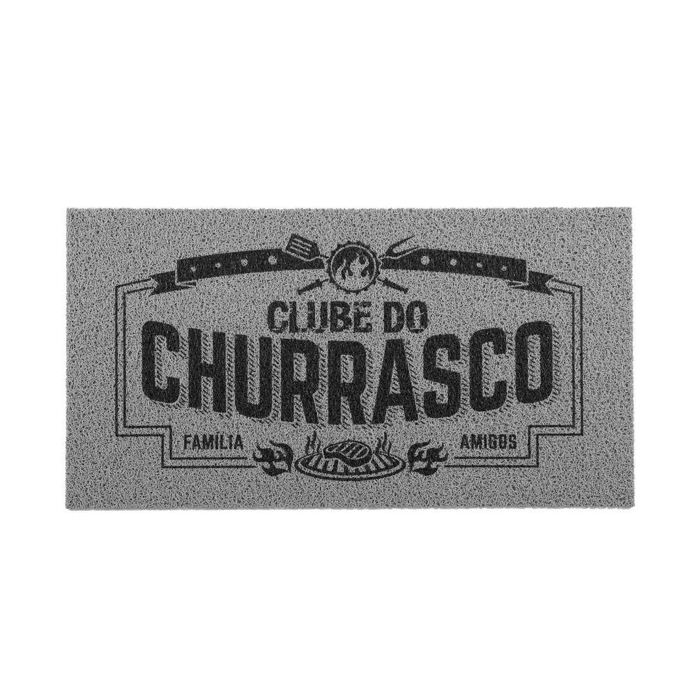 Capacho Kapazi Vinil CLUBE DO CHURRASCO 40CM X 75CM