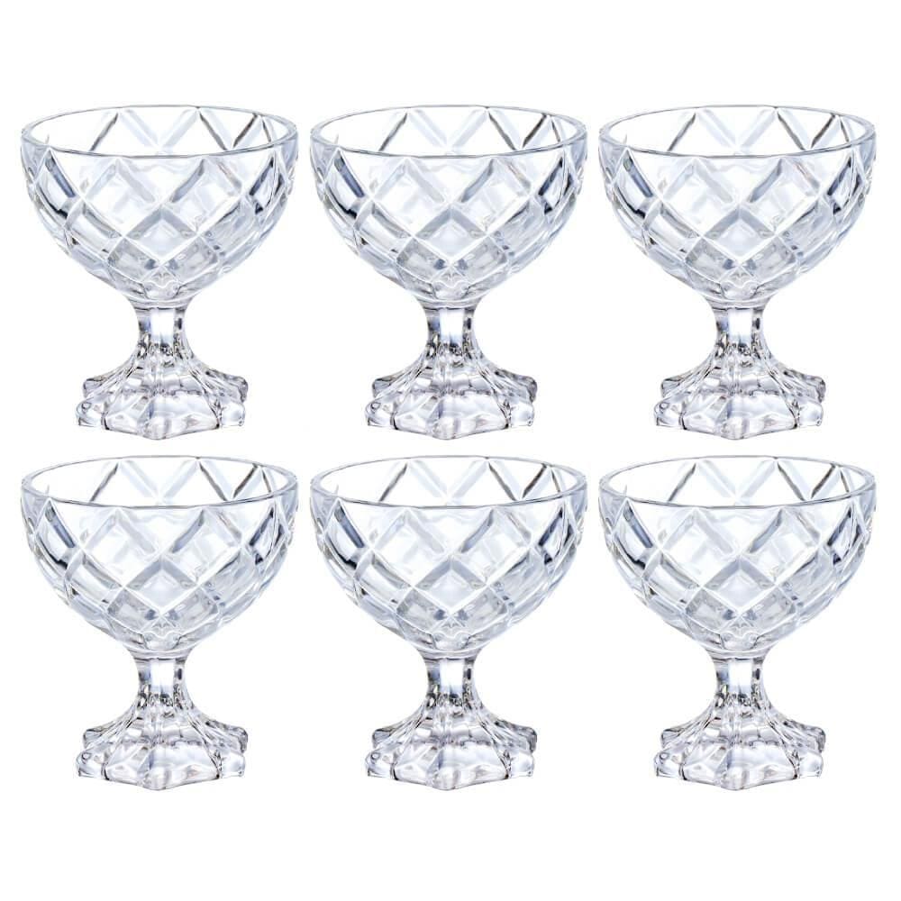 Taças de Sobremesa em Vidro Pineapple 170mL 6 Peças - Hauskraft