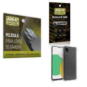 Película De Câmera E Tela Samsung A03 Core E Capa Anti Shock