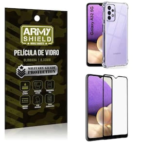 Capinha Samsung A32 5G Anti Shock + Película De Vidro 3D