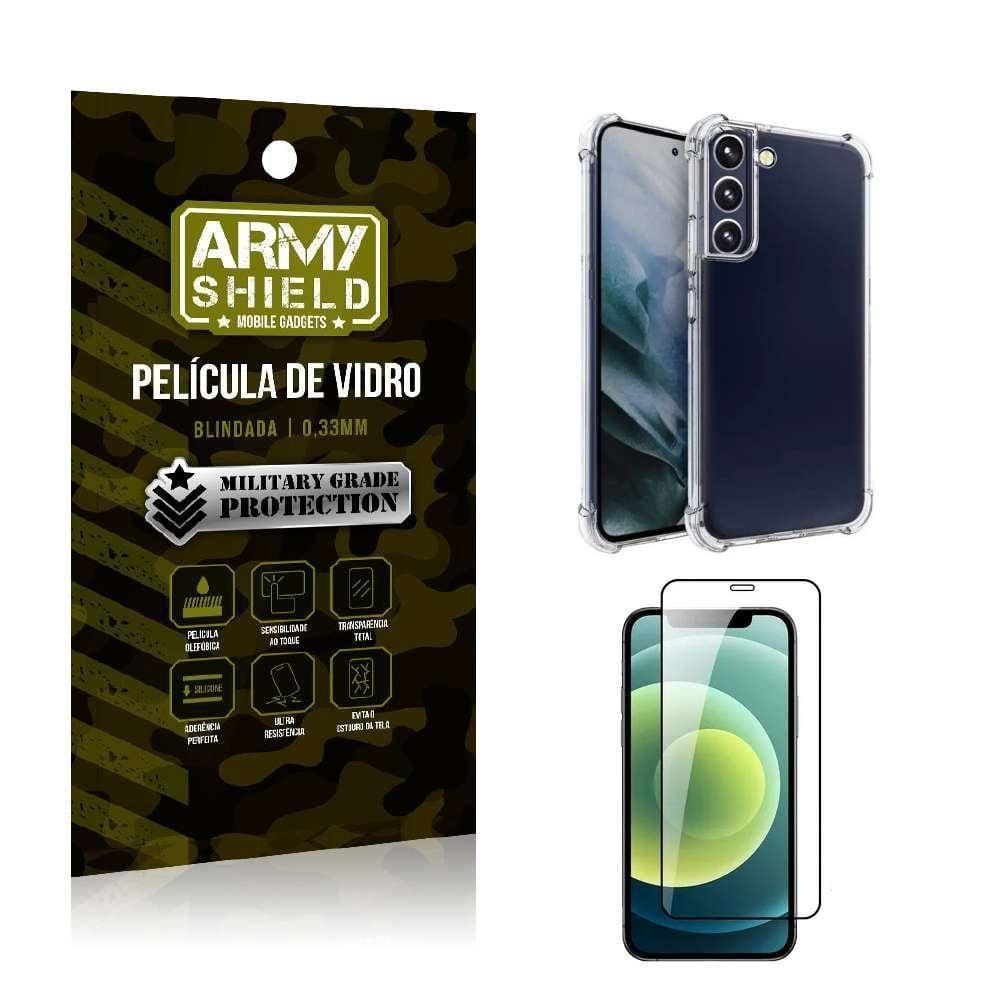 Capa Capinha Samsung S23 Anti Shock + Película De Vidro 3D