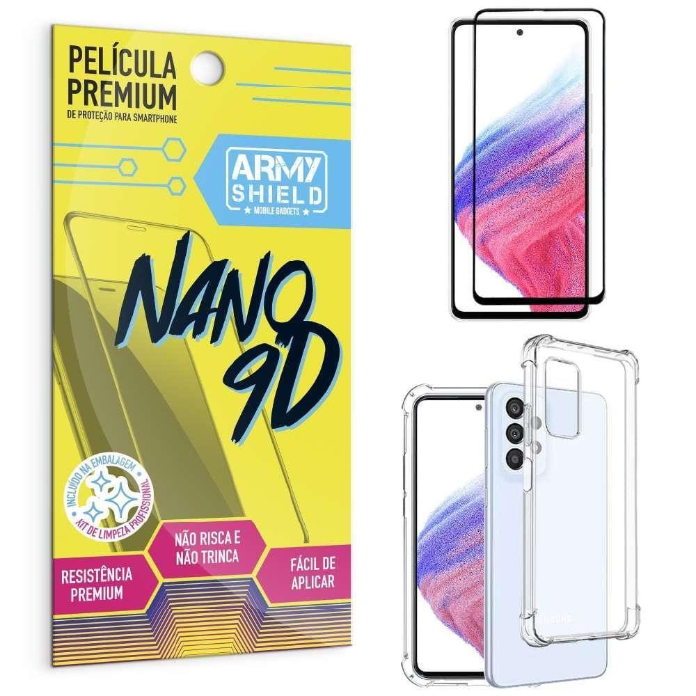 Capa Samsung A53 Anti Shock + Película Nano Cerâmica 9D
