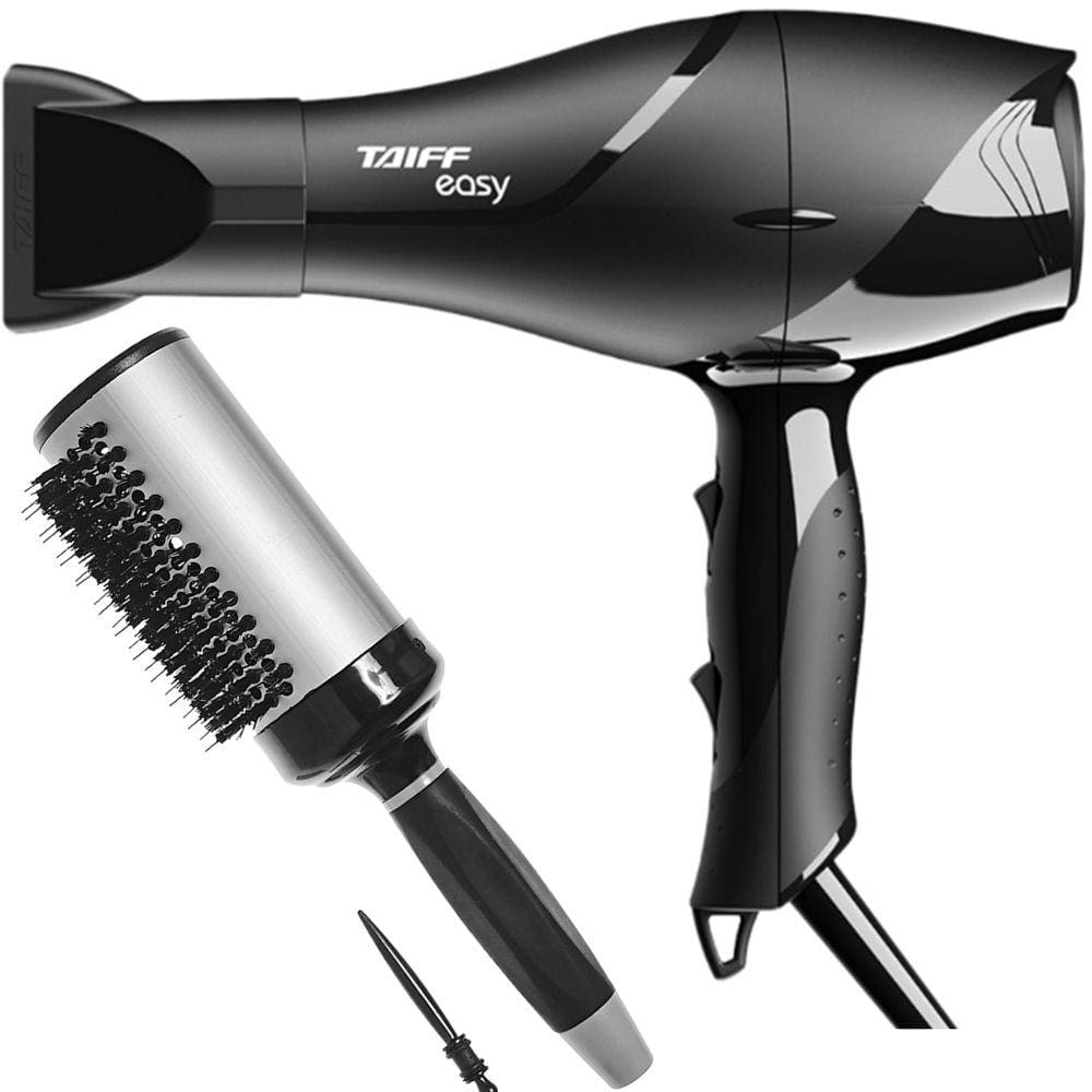 KIT - SECADOR TAIFF EASY 1700W 127V + ESCOVA PROART RICCI PERFETTI BRILLARE 9R105HKH "G"