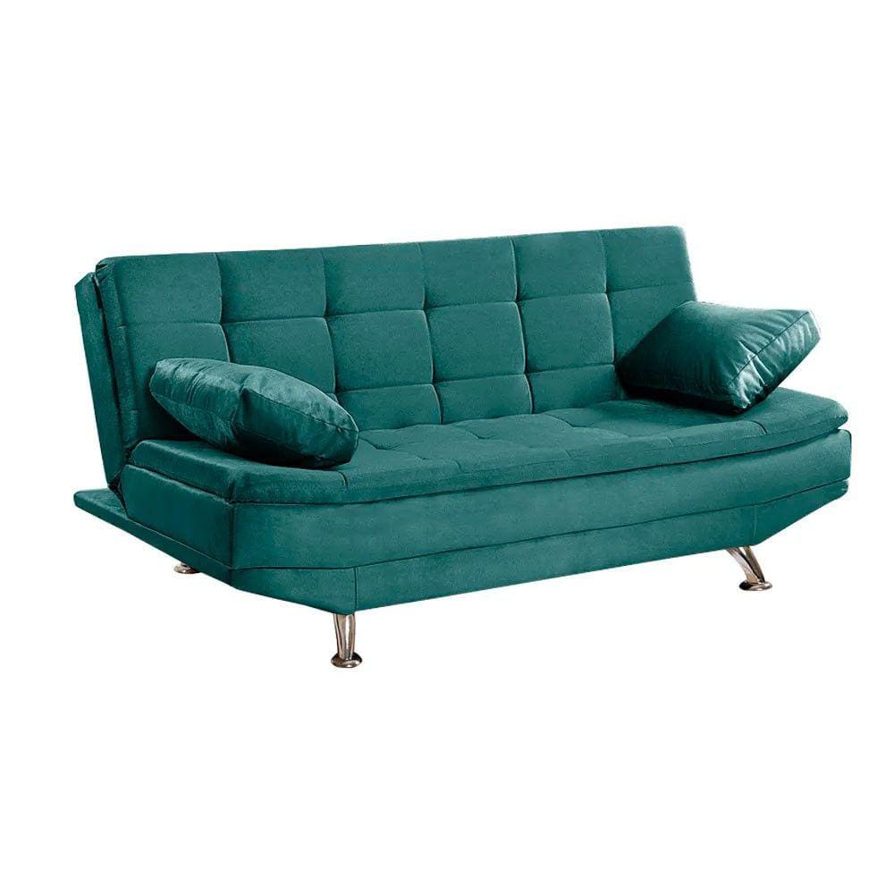 Sofá Cama Valencia 3 Lugares Reclinável Ciano- Speciale Home