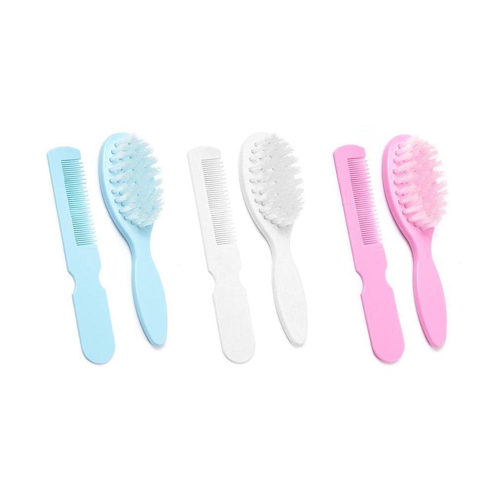 Kit Kids Escova E Pente Linha Escobel Super Macia