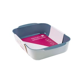 Assadeira Trevessa Hercules Retangular Branca Antiaderente Ceramico 25X20cm 2,6L