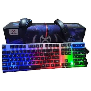 Kit Gamer 4 Em 1 Teclado Mouse Headset Mouse Pad