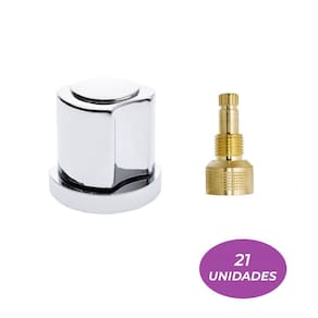 21 Acabamentos C50 Cromado Abs 1/2 E 3/4 Registro Fabrimar