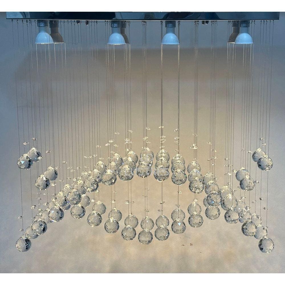 Lustre Em Cristais k9 Para Sala De Estar Decoração