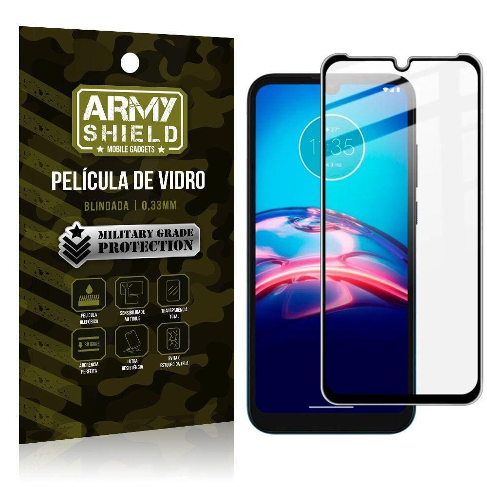 Película De Vidro 3D Motorola Moto E7 - Armyshield