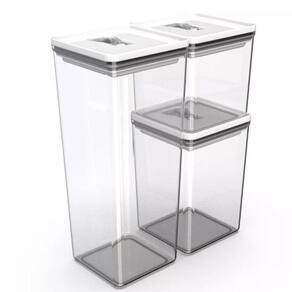 Kit 3 Potes Organizador Herméticos P Alimentos/Cozinha 1L