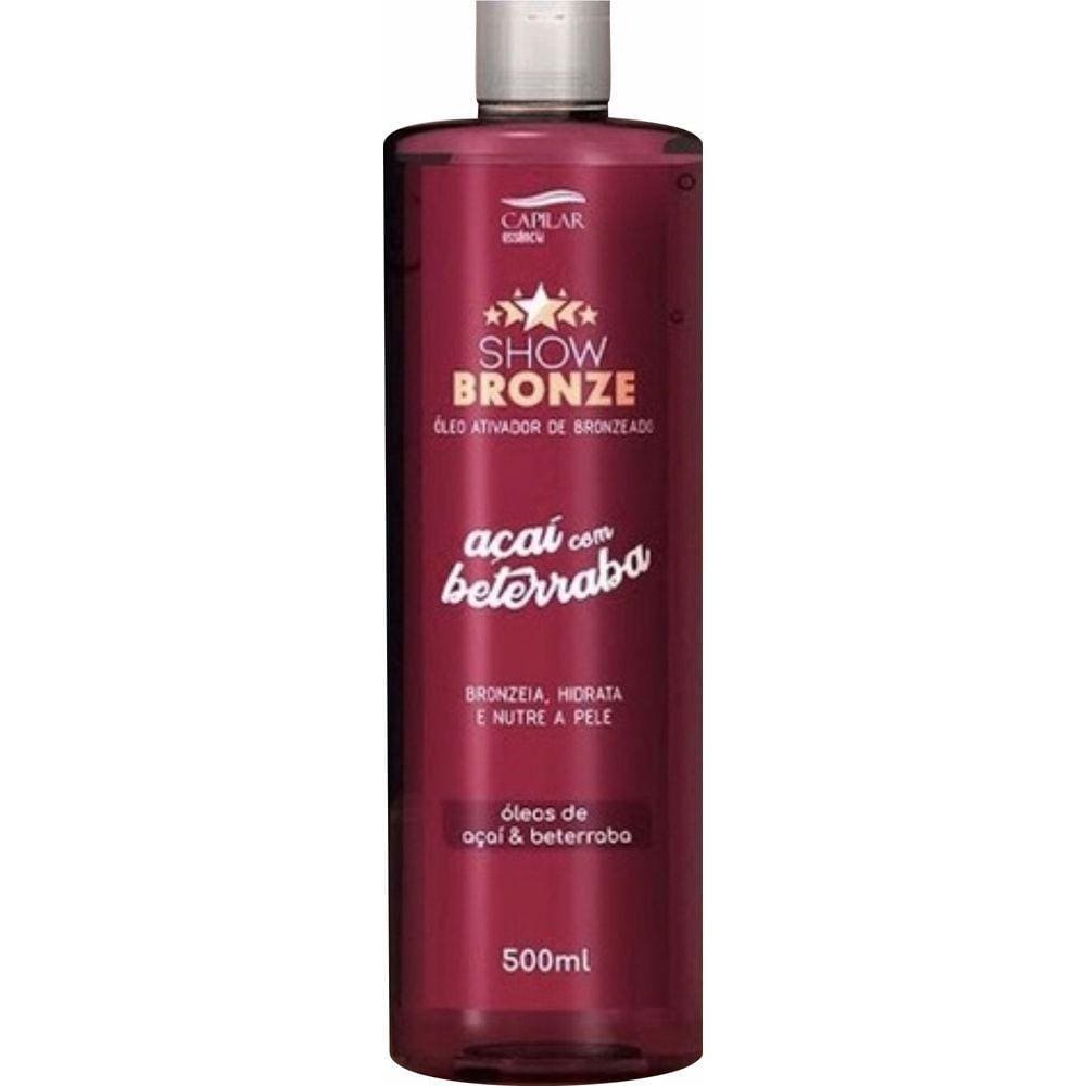 Óleo Ativador de Bronzeado Açaí com Beterraba 500ml - CAPILAR ESSÊNCIA