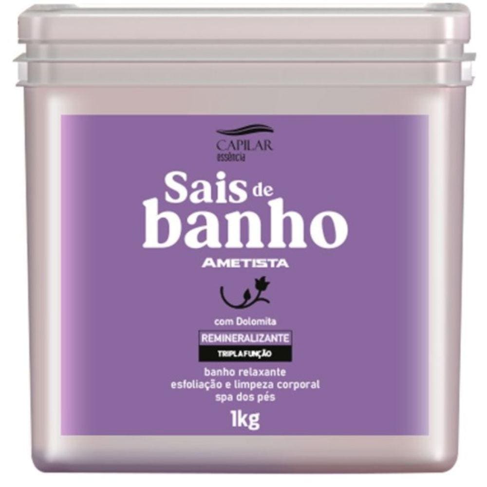 Sais De Banho Ametista 1kg - CAPILAR ESSÊNCIA