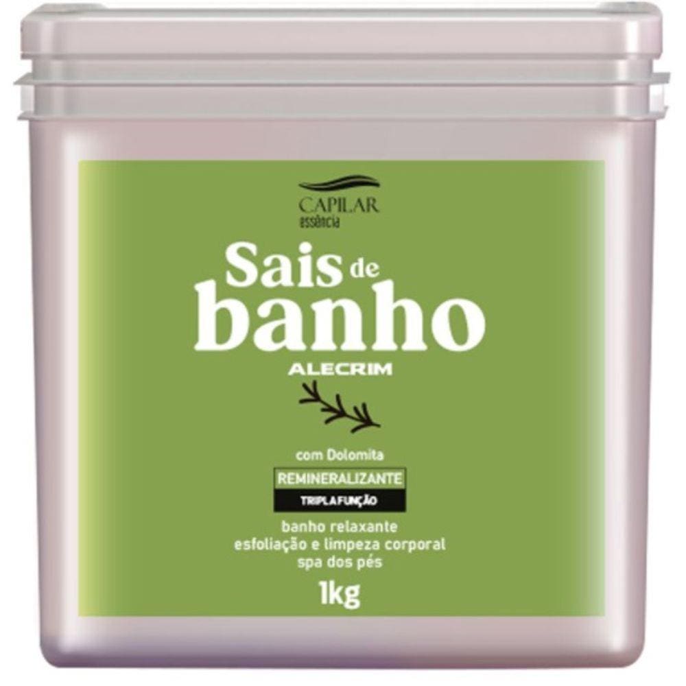 Sais De Banho Alecrim 1kg - CAPILAR ESSÊNCIA