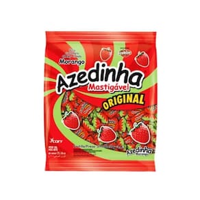 Bala Mastigável Icekiss Azedinha Morango Cory 500g