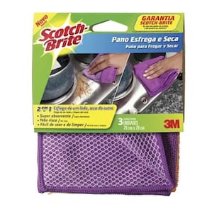 Pano Esfrega E Seca Scotch Brite 3M Multi Uso Pacote Com 2Un