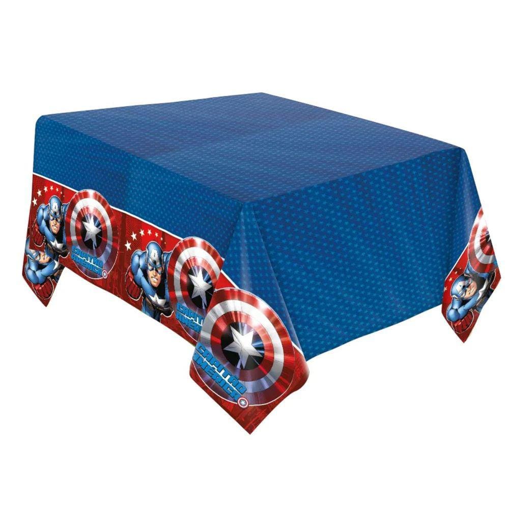 Toalha de Mesa Capitão América Aniversário 220x120cm
