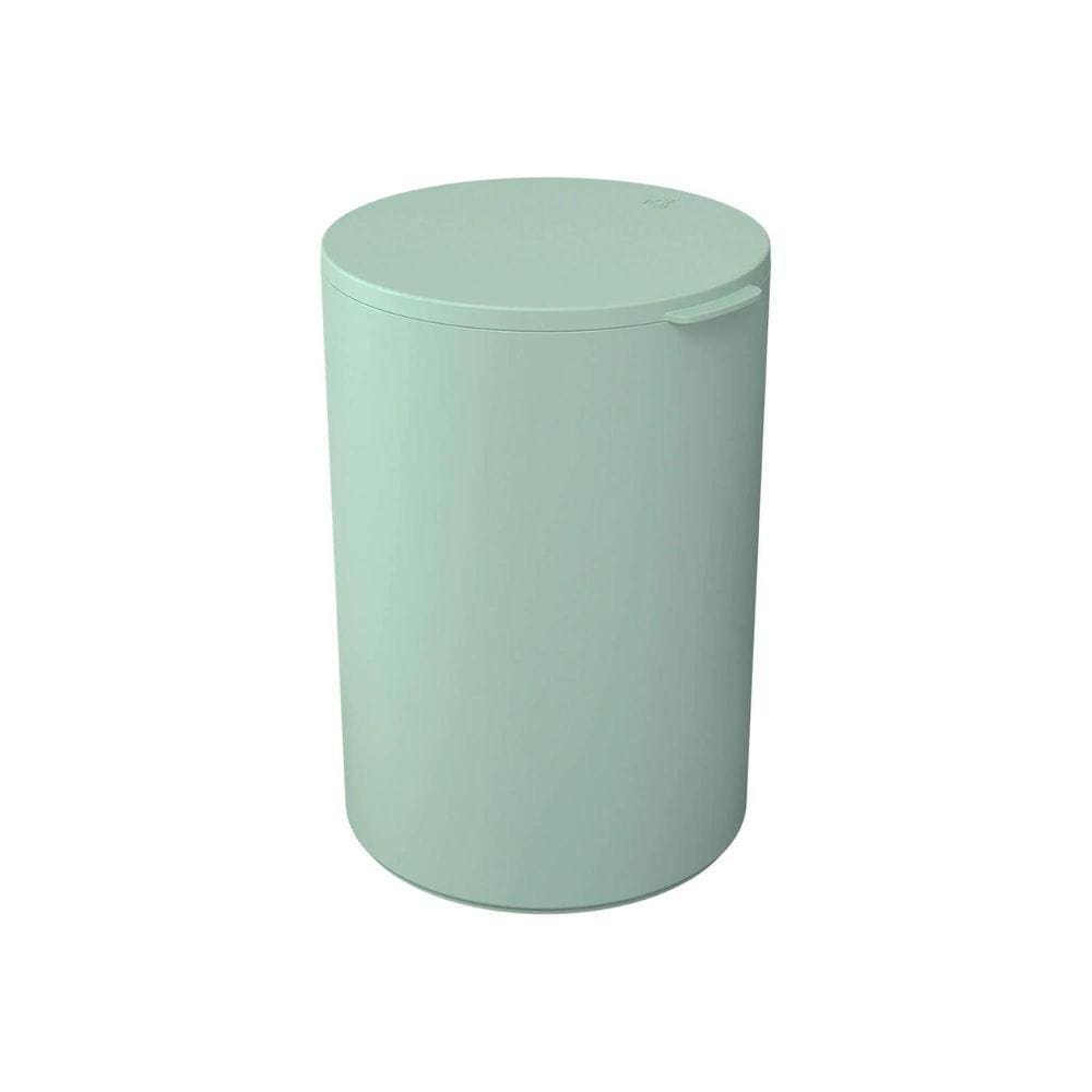 Lixeira Coza Banheiro Com Tampa 5 Litros Serene - Verde