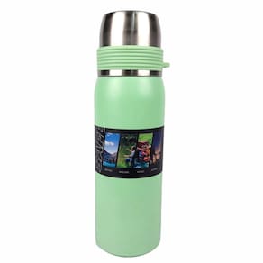 Garrafa Térmica com copinho inox café chá verde 600ml