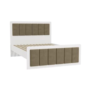Cama de Casal Kappesberg para Colchão de 138cm com Cabeceira Branco