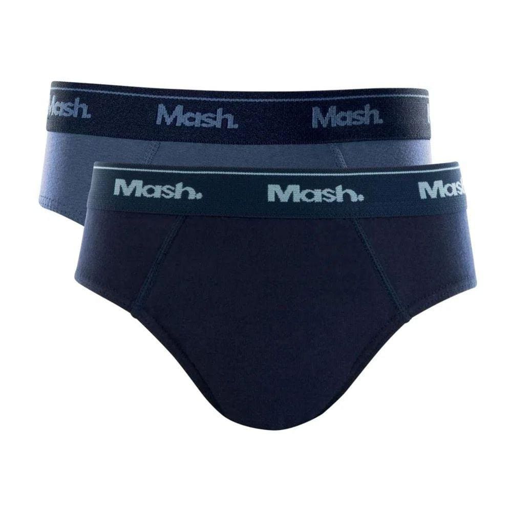Kit 2 Cuecas Slip Algodão Mash Infantil